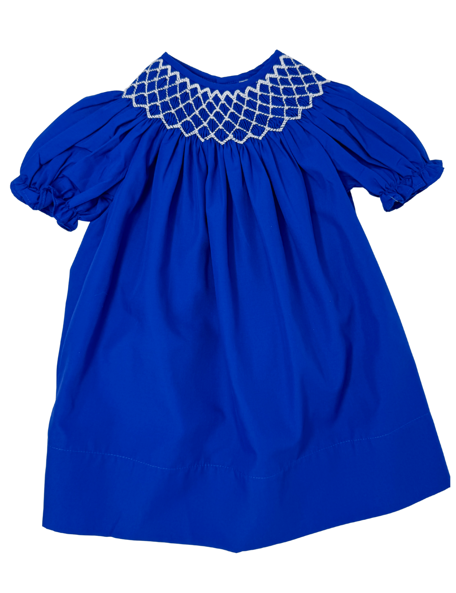 Catherine Pearl Smocked Dress - Royal Blue Girls Occasion Dresses Sweet Dreams