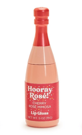 Champagne Bottle Lipgloss - Assorted Self-Care Two's Company Cherry Rose Mimosa