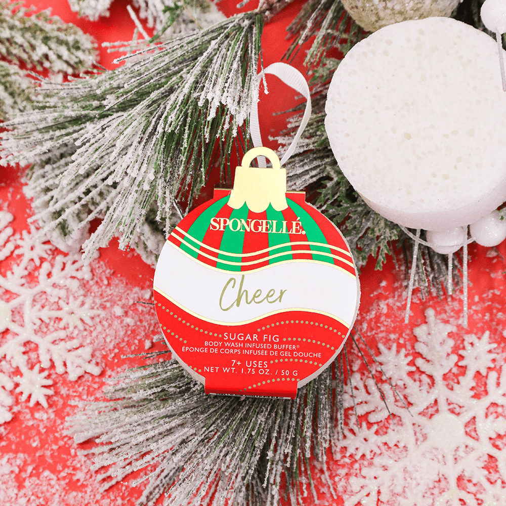 Cheer - Sugar Fig Holiday Ornament Buffer Christmas Stocking Self-Care Spongellé