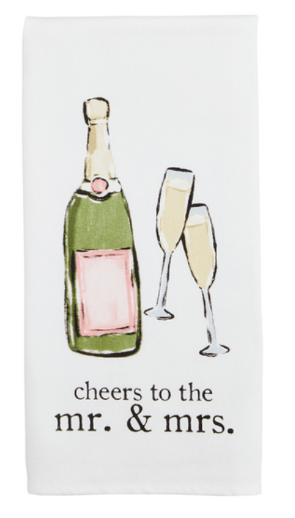 Cheers Cotton Hand Towel Kitchen + Entertaining Mudpie