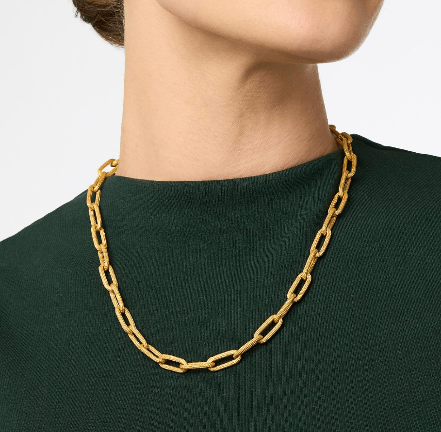 Cheval Paperclip Link Necklace - Gold Necklaces Julie Vos