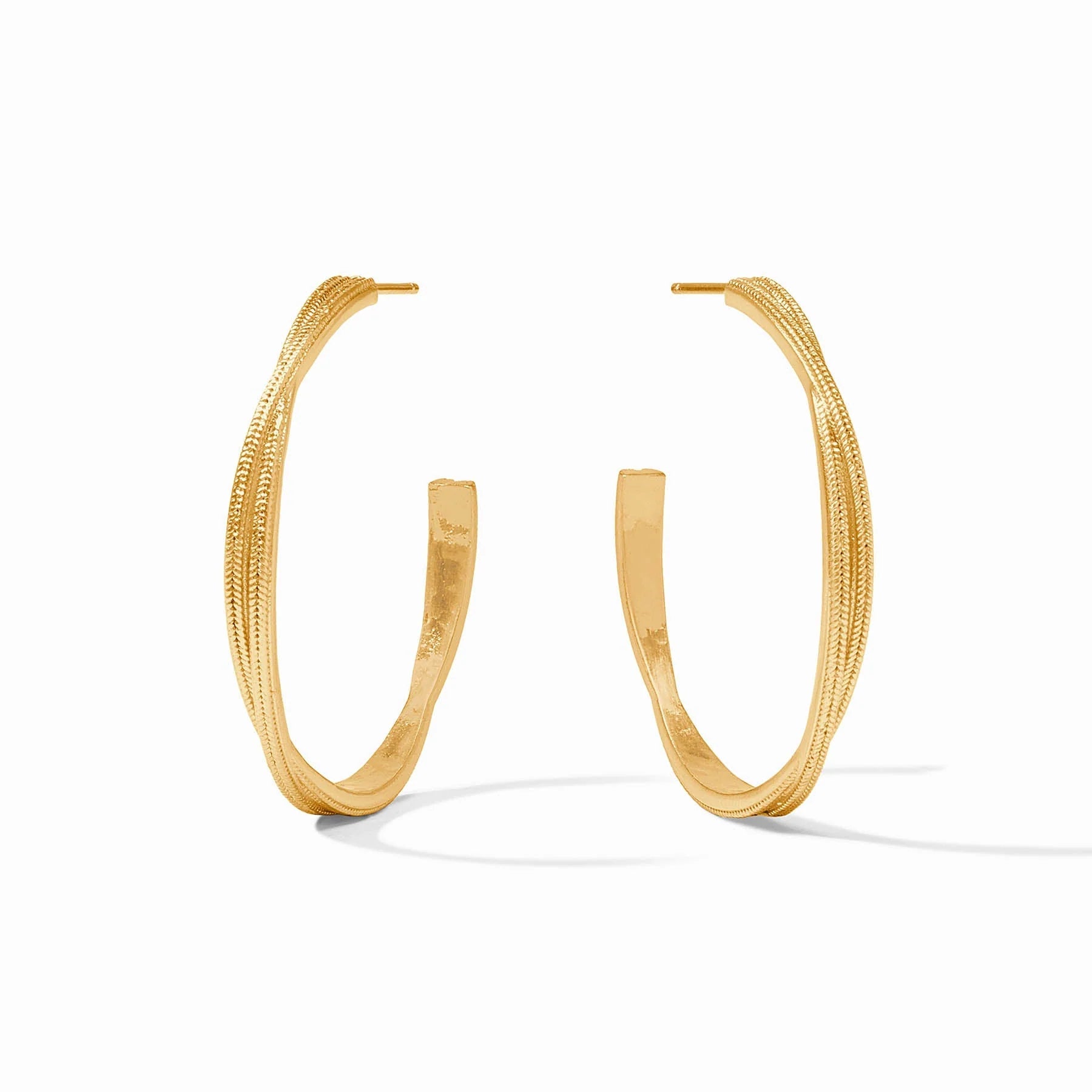 Cheval Twist Hoop - Gold - Large Earrings Julie Vos