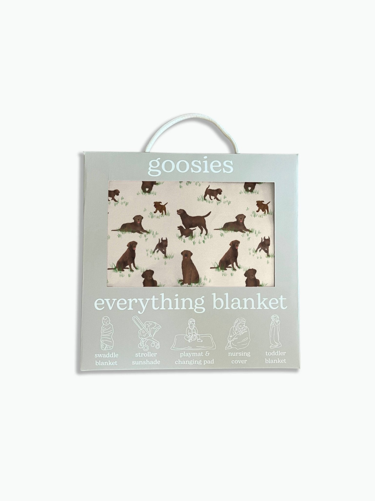Chocolate Lab Dogs - Everything Blanket Baby Accessories Goosies