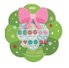 Christmas Glitzy Gems Sticker Earrings Seasonal Mudpie Wreath