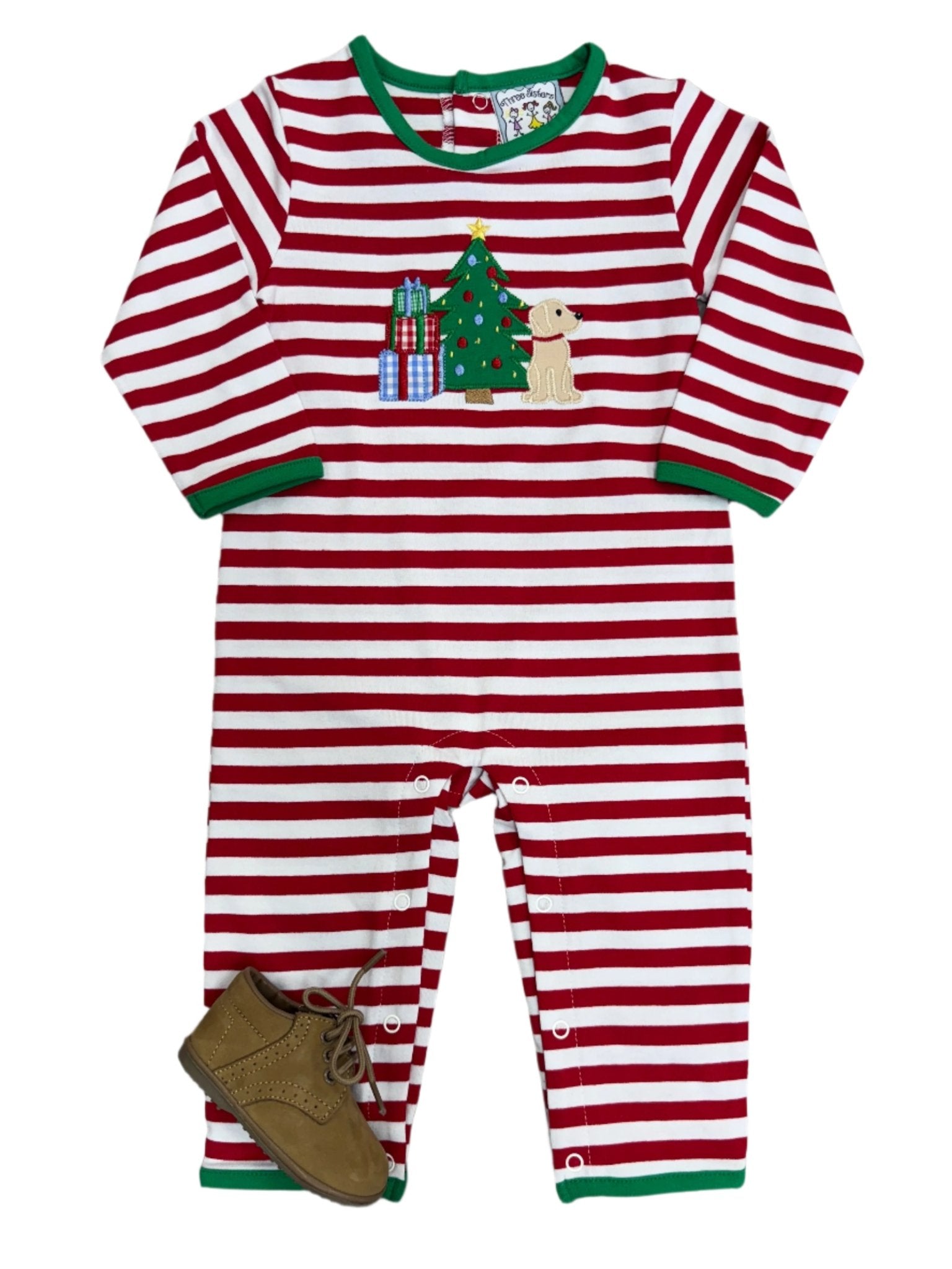 Christmas Morning Boys Romper Boys Bubbles + Rompers Three Sisters