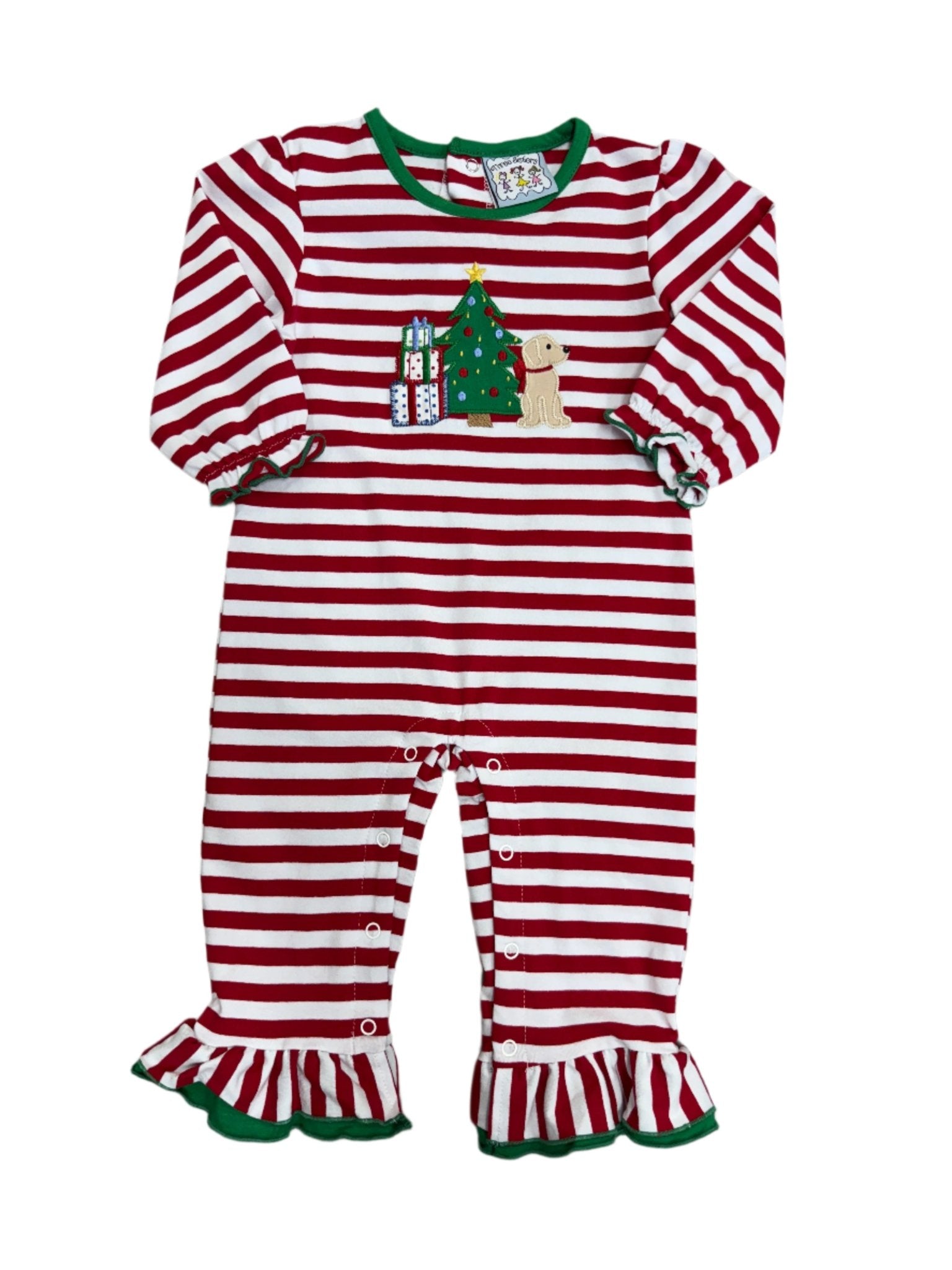 Christmas Morning Girls Romper Girls Bubbles + Rompers Three Sisters