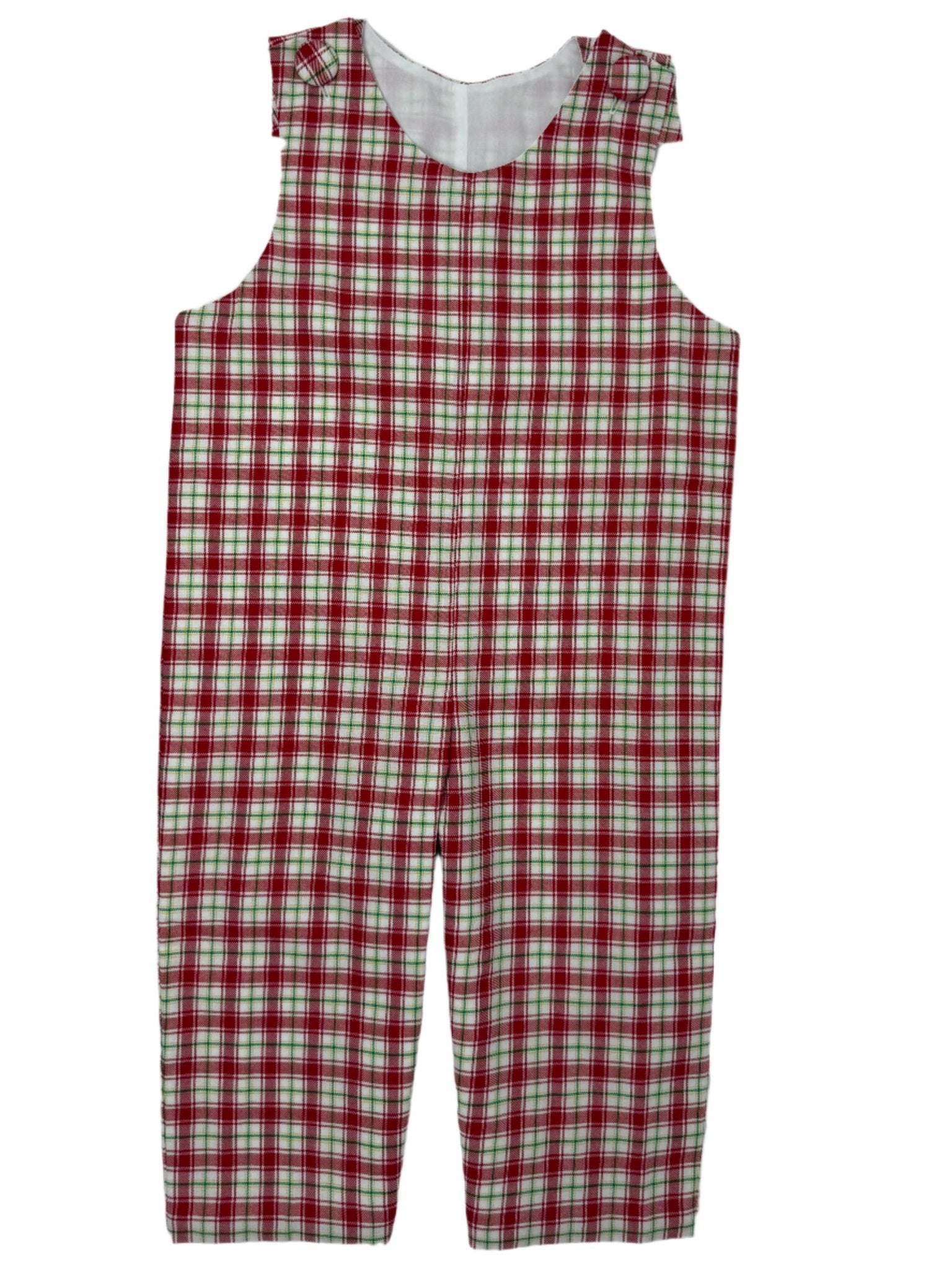 Christmas Plaid Boys Longall Boys Bubbles + Rompers Banana Split