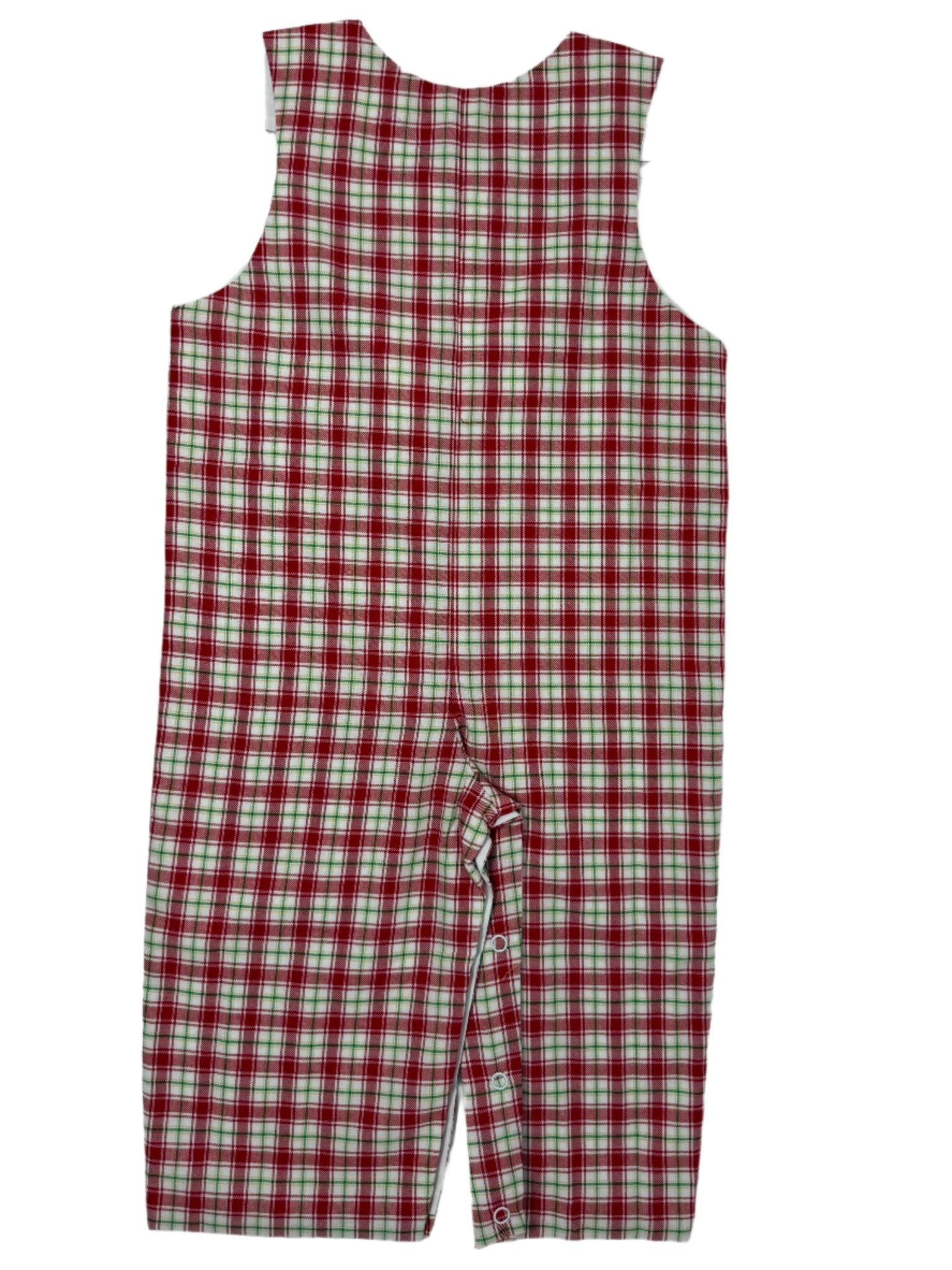 Christmas Plaid Boys Longall Boys Bubbles + Rompers Banana Split