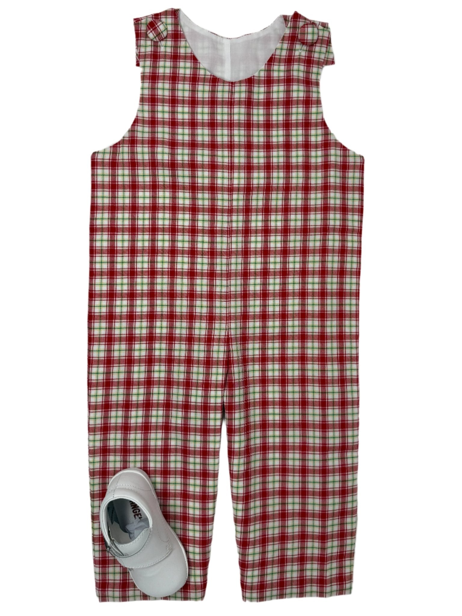 Christmas Plaid Boys Longall Boys Bubbles + Rompers Banana Split