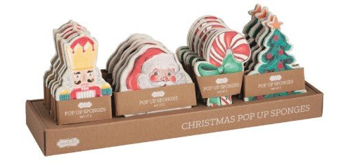 Christmas Pop Up Sponge Set - Assorted Seasonal Mudpie