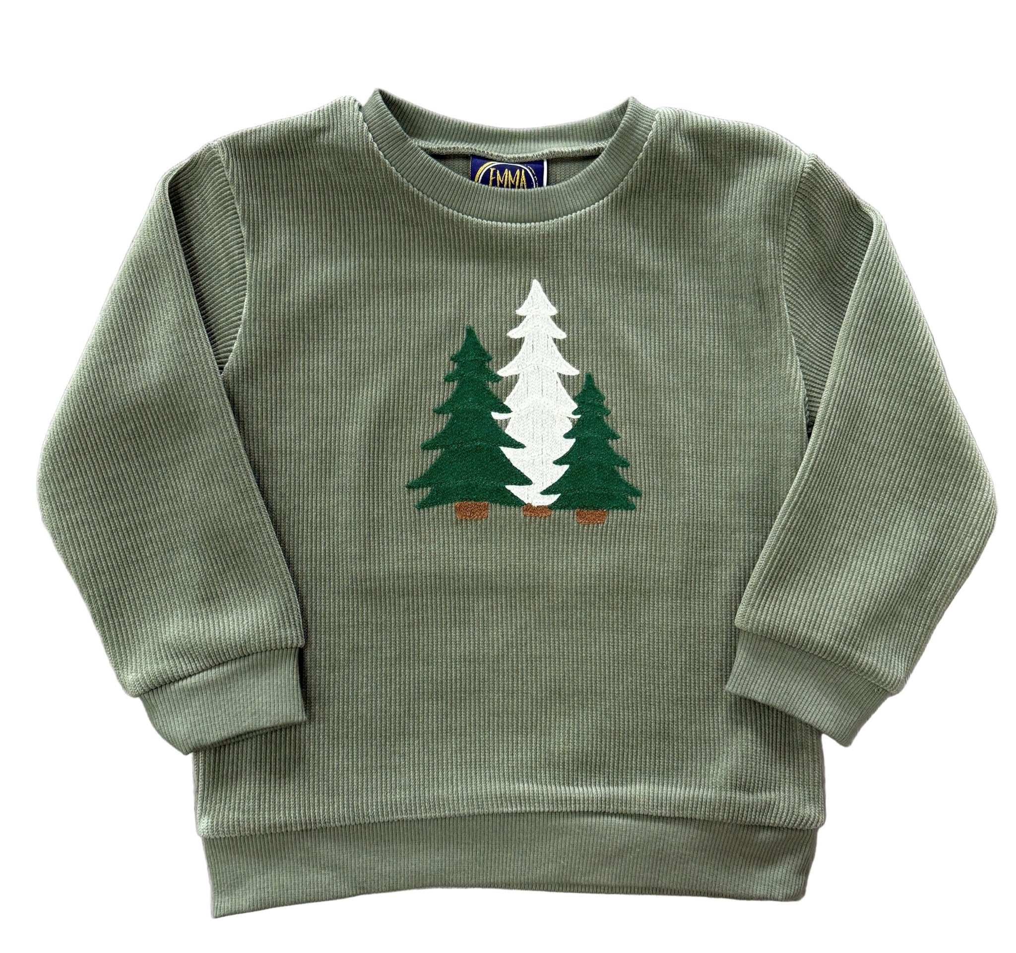 Christmas Tree Green Sweater Boys Sweaters + Sweatshirts Emma Jean