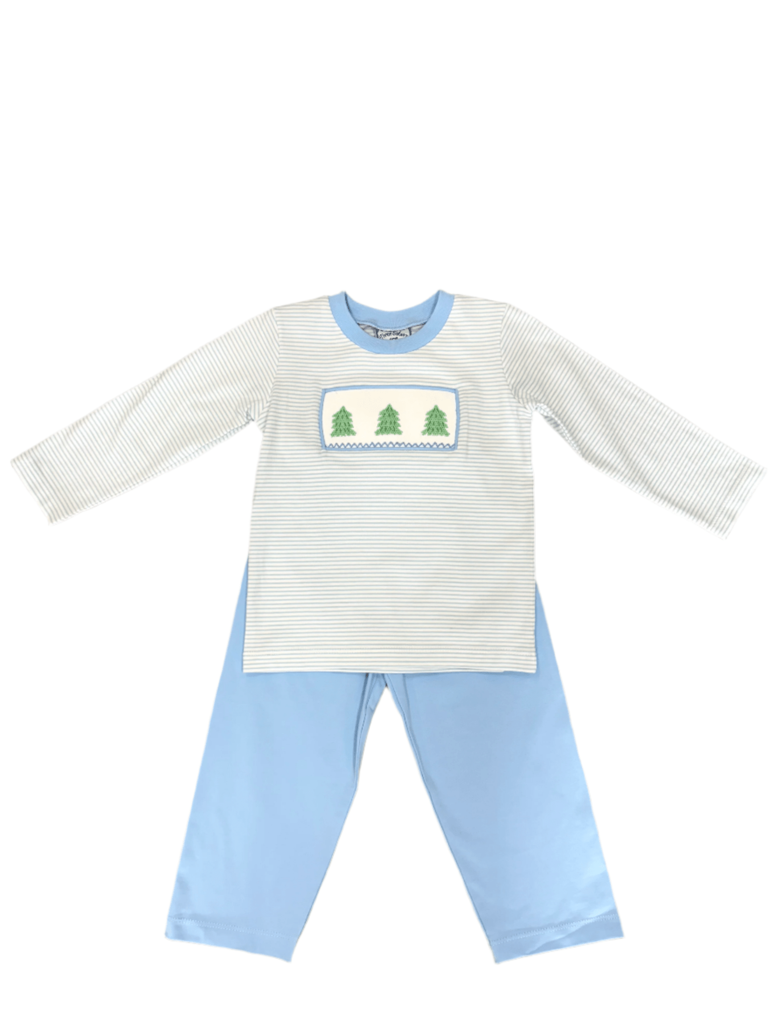 Christmas Tree Smocked Boy Pant Set Boys Sets Three Sisters