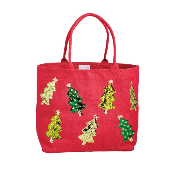 Christmas Tree Sparkle Tote Seasonal Mudpie