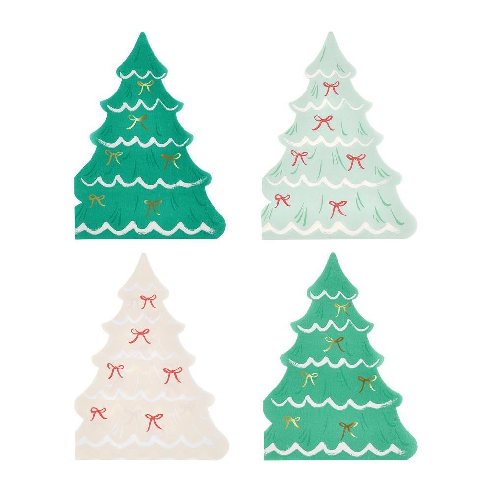 Christmas Tree With Bows Napkins Seasonal Meri Meri