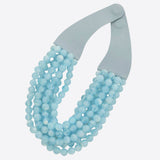 Chunky Beaded Layered Magnetic Necklace - Silver - Sugar Babies Children's Boutique/Meg's Shoppe