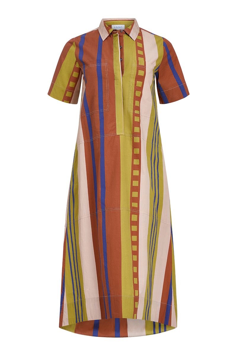 City Dress - Maple Stripes Long Dresses Livro