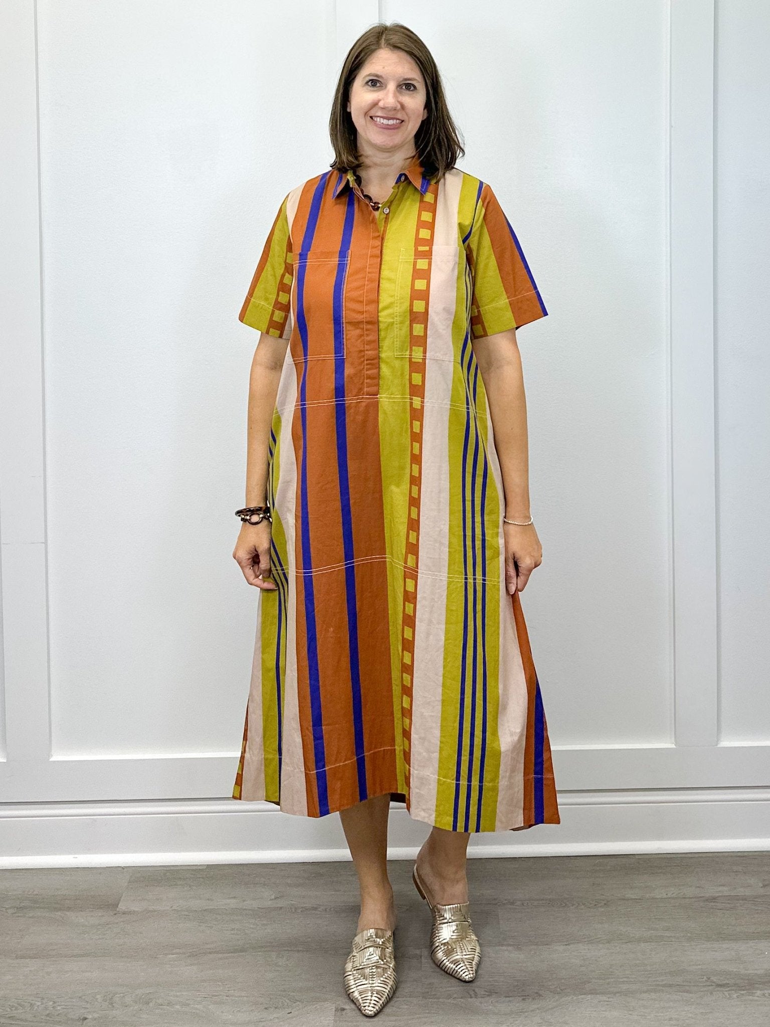 City Dress - Maple Stripes Long Dresses Livro