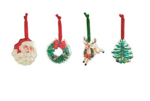 Classic Christmas Glass Ornament Seasonal Mudpie