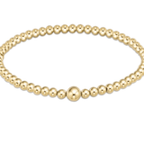 Classic Gold 4mm Bead Bangle Bracelets enewton