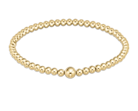 Classic Gold 4mm Bead Bangle Bracelets enewton