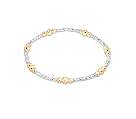 Classic Purpose 4mm Bead Bracelet - Mixed Metal Bracelets enewton