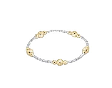Classic Purpose 6mm Bead Bracelet - Mixed Metal Bracelets enewton