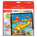 Color by Number T-Rex Foil Fun Toys Faber Castell