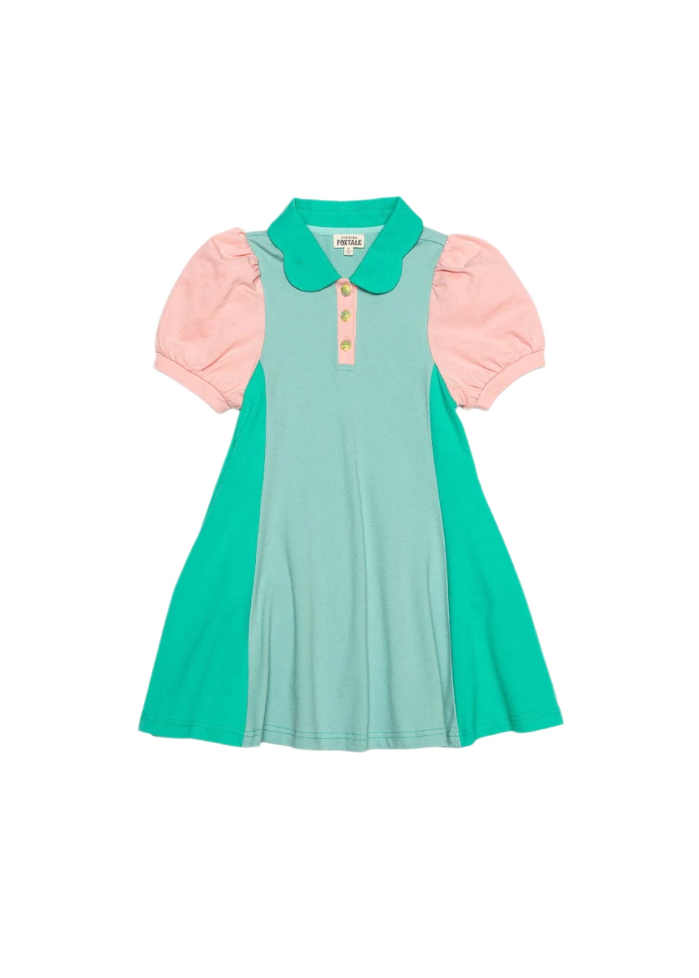 Country Club Dress - Aqua Mix Girls Play Dresses Finding Foxtale