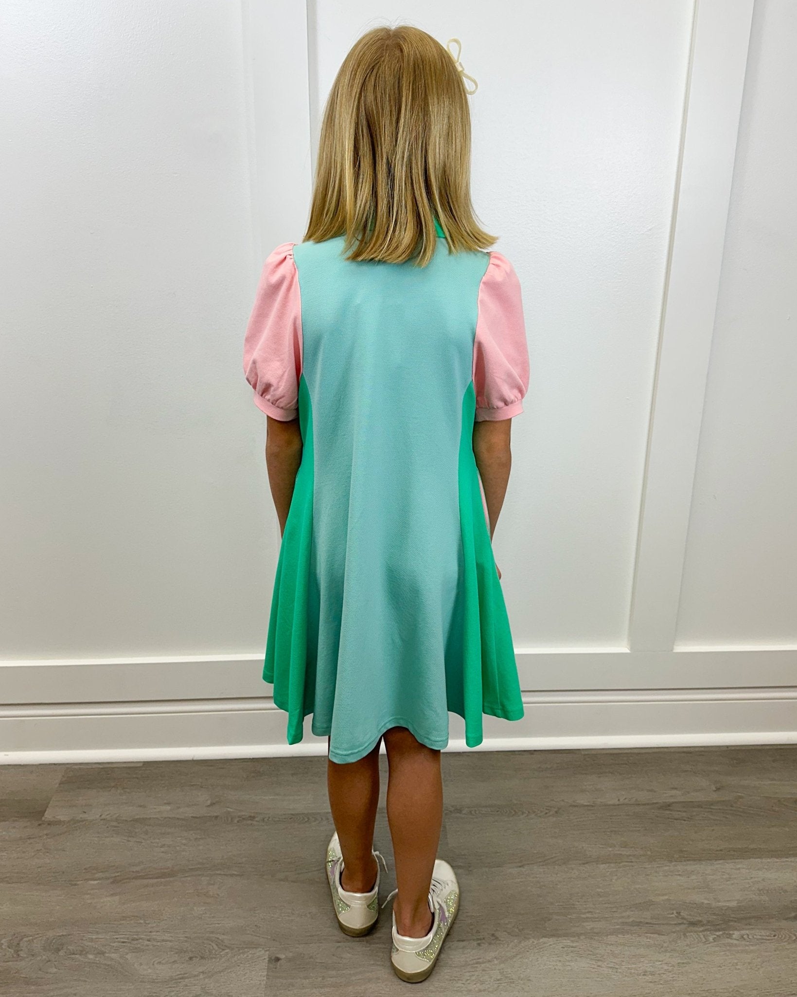 Country Club Dress - Aqua Mix Girls Play Dresses Finding Foxtale