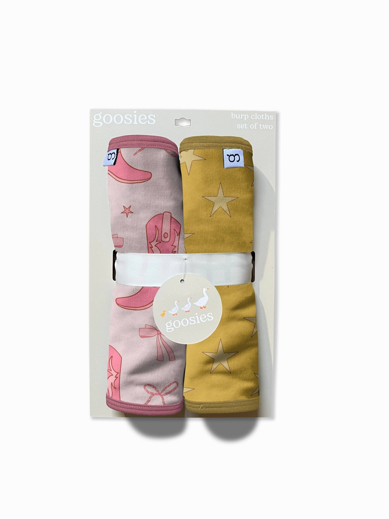 Cowgirl Boots & Bows - Burp Cloth Sets Baby Accessories Goosies