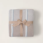 Cozychic Accent Stripe Throw - Stone Multi Textiles Barefoot Dreams