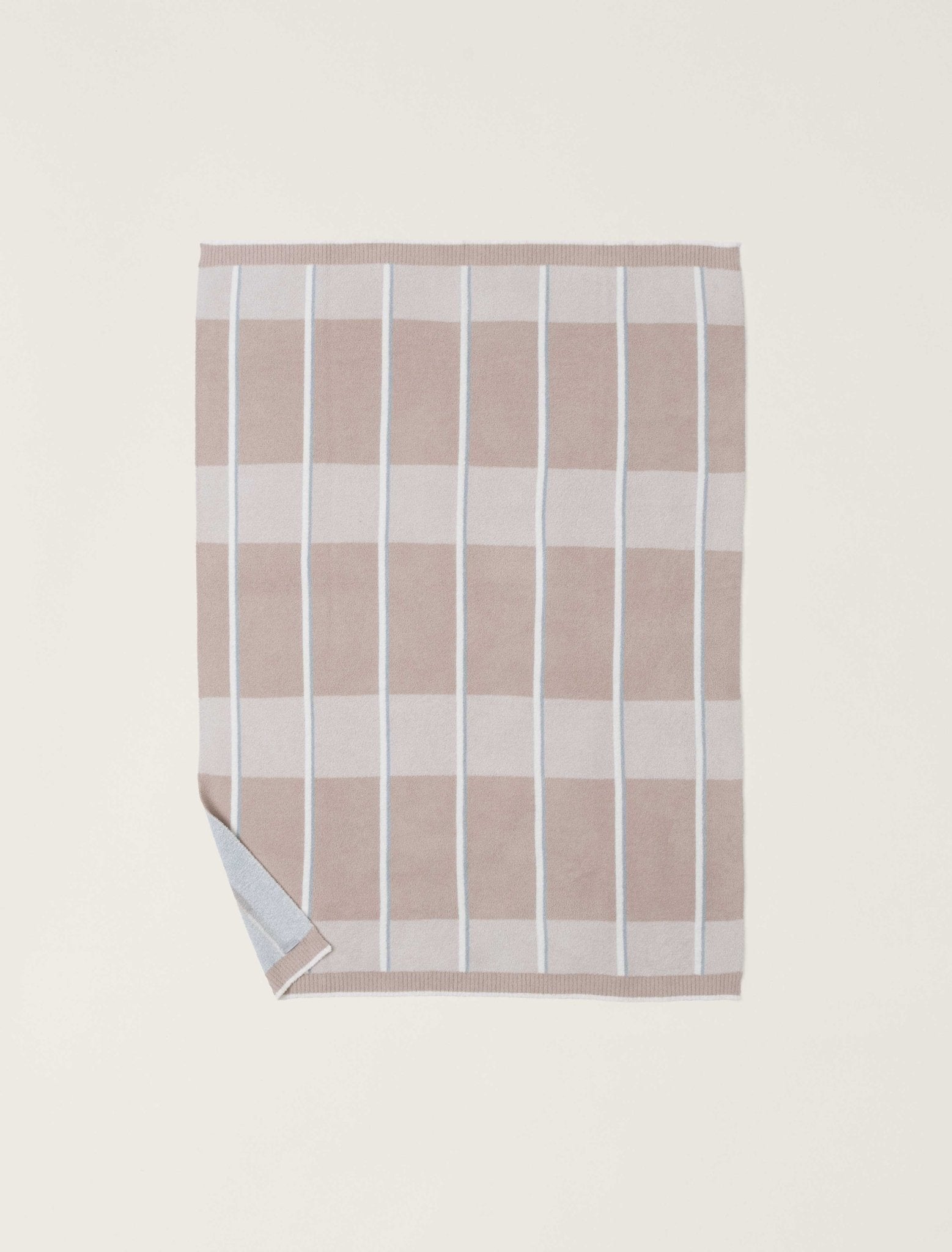 Cozychic Accent Stripe Throw - Stone Multi Textiles Barefoot Dreams