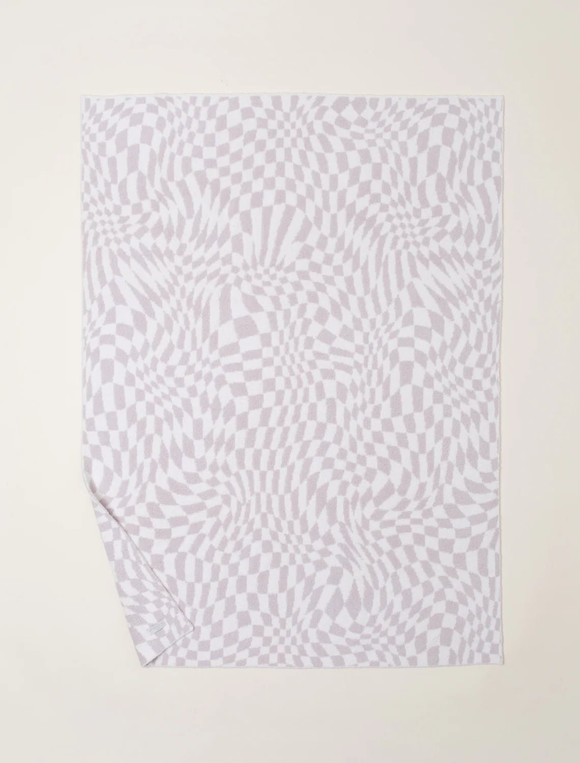 Cozychic Checkered Blanket - Cream/Stone Textiles Barefoot Dreams