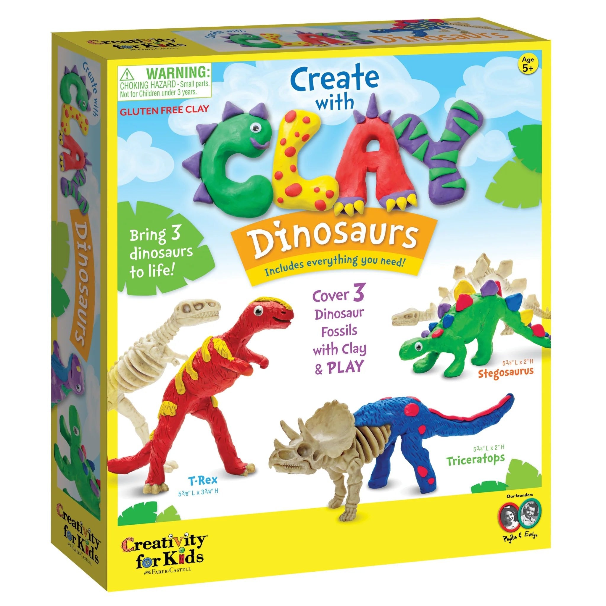 Create w/ Clay Dinosaurs Toys Faber Castell