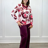 Brooke Hugging Wide Jeans - Passion Plum Pants Tribal