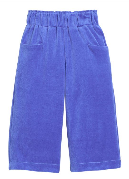 Cropped Palazzo Pants - Regent's Blue Girls Pants + Leggings Bisby