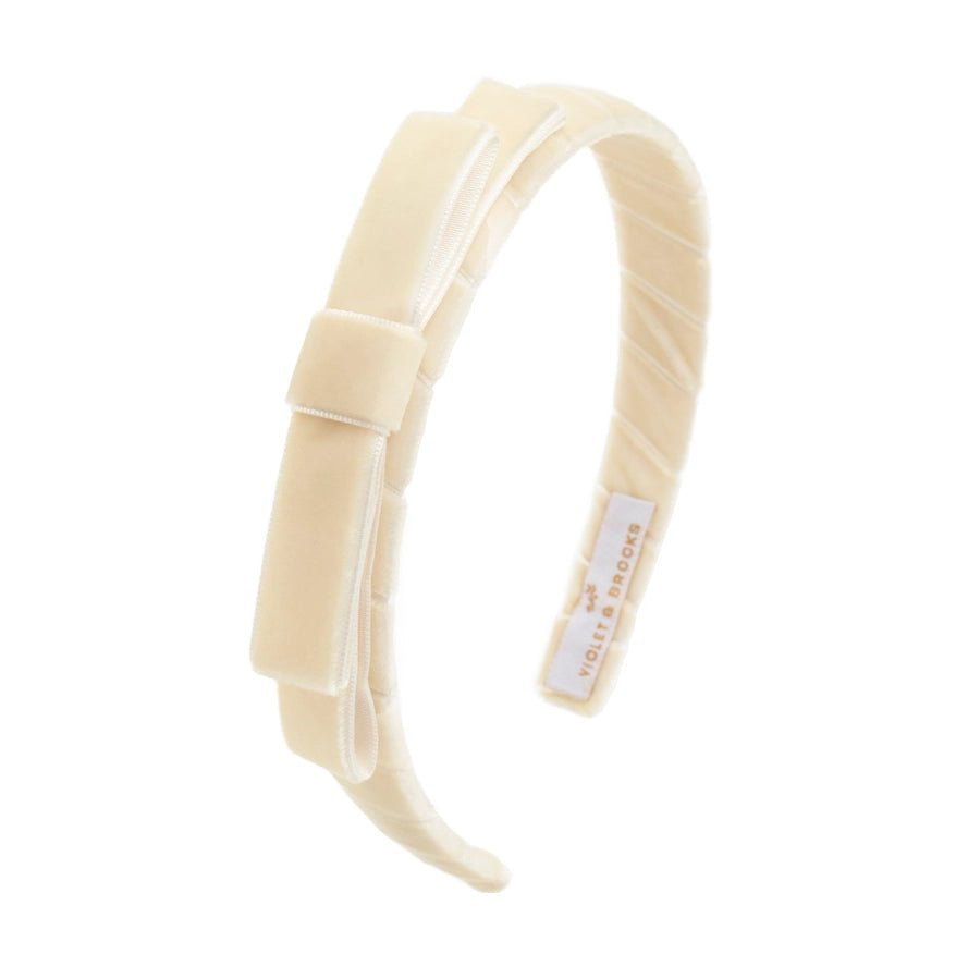 Dakota Bow Headband - Ivory Hair Accessories Violet & Brooks