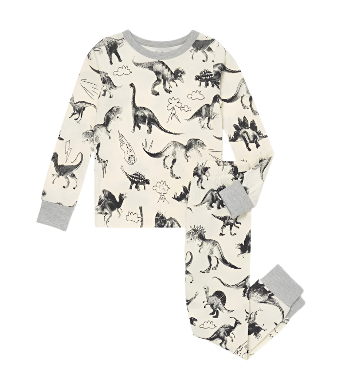 Dino Extinction Stretch Cotton Pajama Set Kids Pajamas Hatley