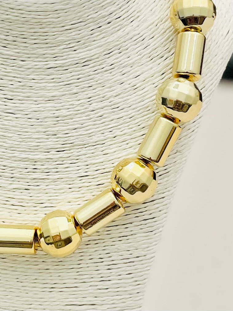 Dot-N-Dash Necklace - Gold TWO FORTY TWO