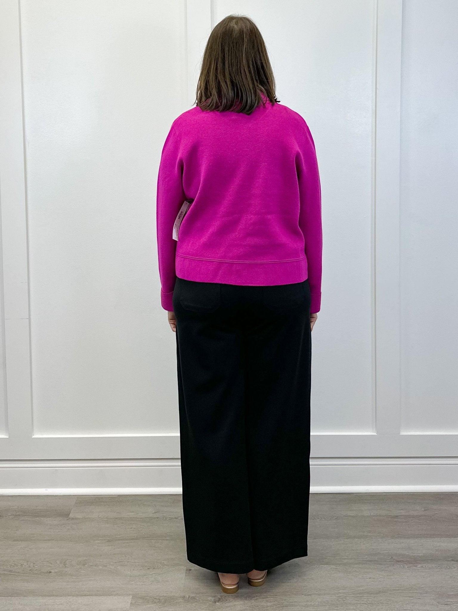 Double Knit Collared Sweater Cardigan - Pink Flambe Sweaters Tribal
