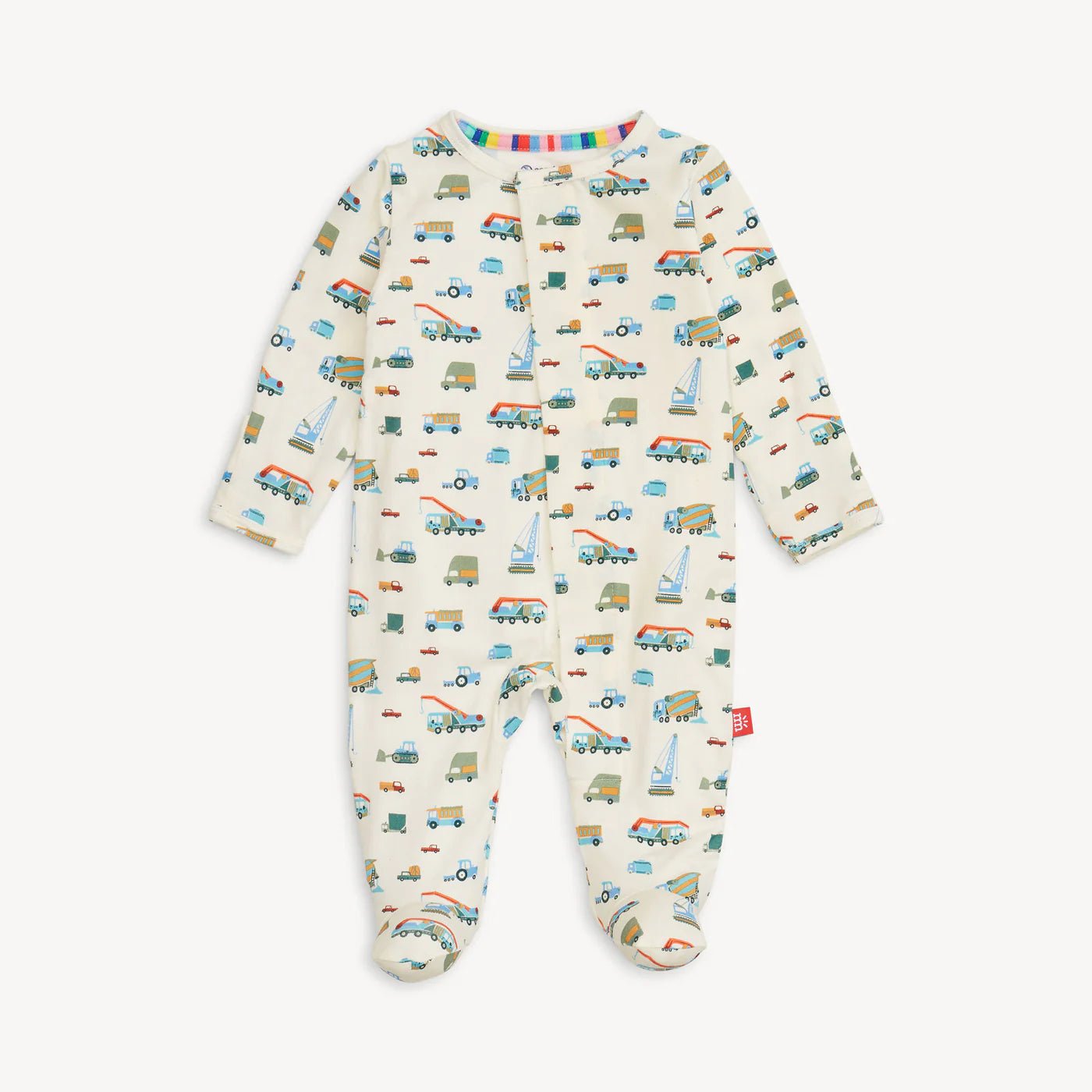 Dumps Like A Truck Modal Footie Baby Sleepwear Magnetic Me