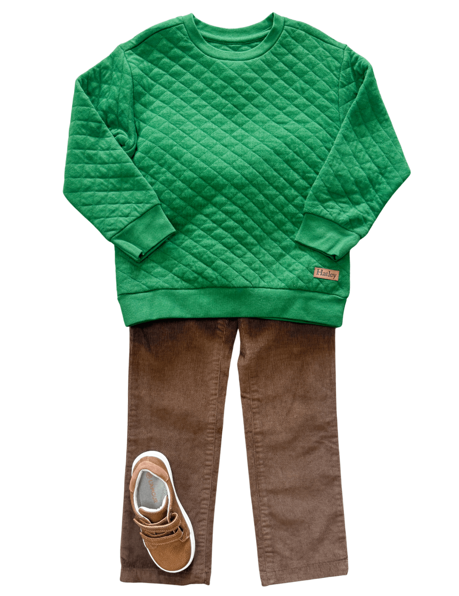 Eden Green Quilted Pullover - Sugar Babies Children's Boutique/Meg's Shoppe