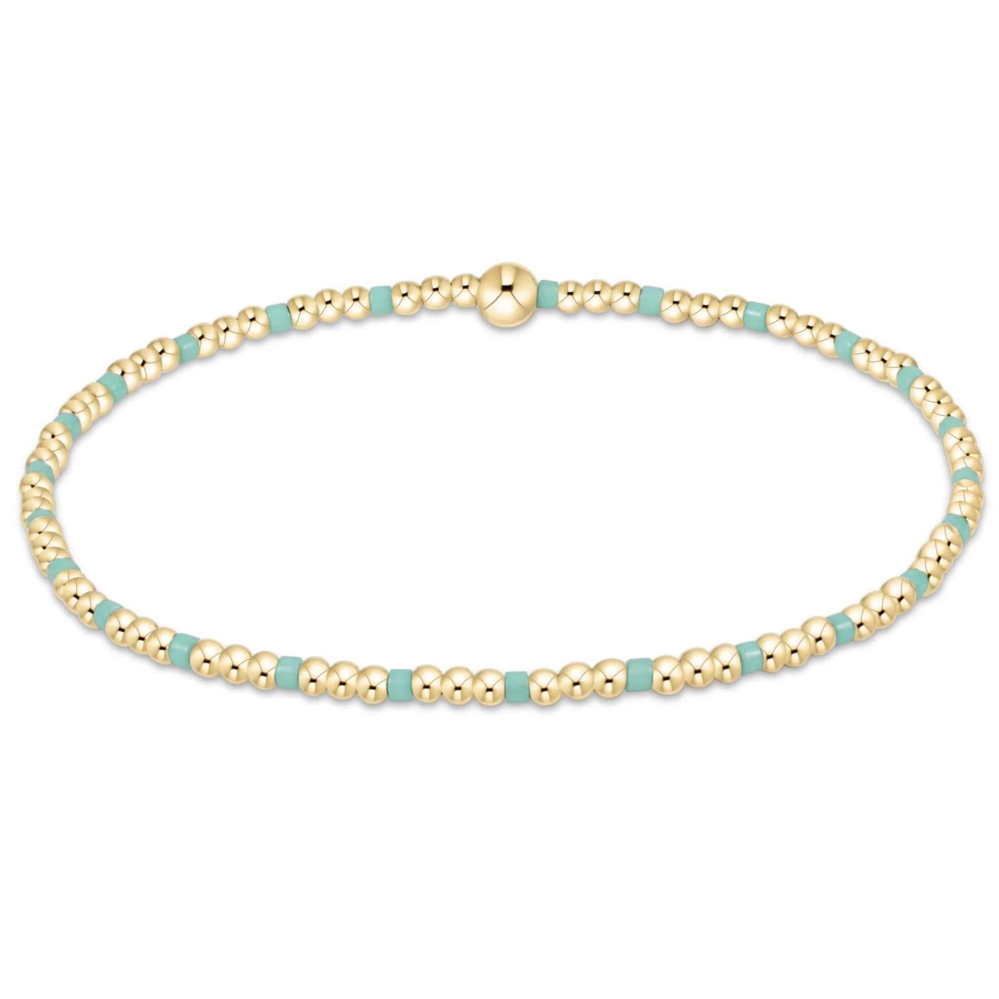egirl Hope Sincerity Pattern 2mm Bead Bracelet - Mint Bracelets enewton