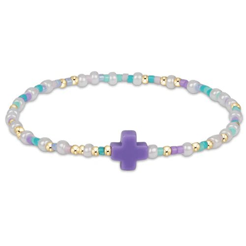 egirl Hope Unwritten Bracelet Signature Cross - How Do You Lilac Me Now? Bracelets enewton