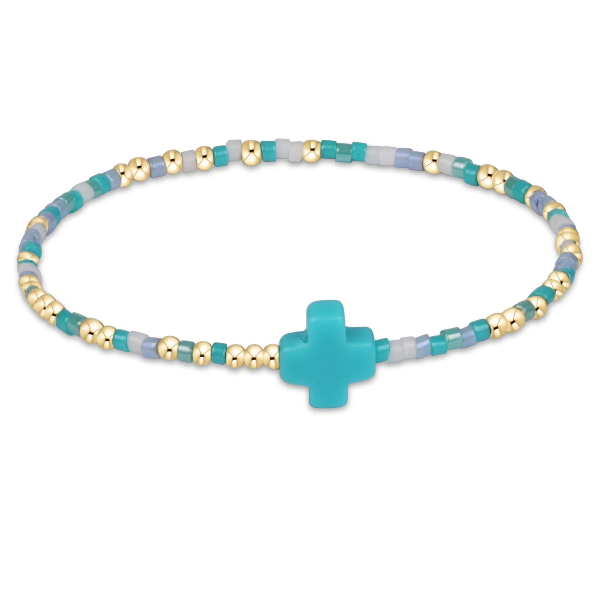 egirl Hope Unwritten Bracelet - Signature Cross Man, I Teal Like A Woman Bracelets enewton