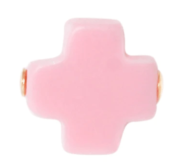 egirl Signature Cross 3mm Bead Bracelet - Pink Kids Jewelry enewton