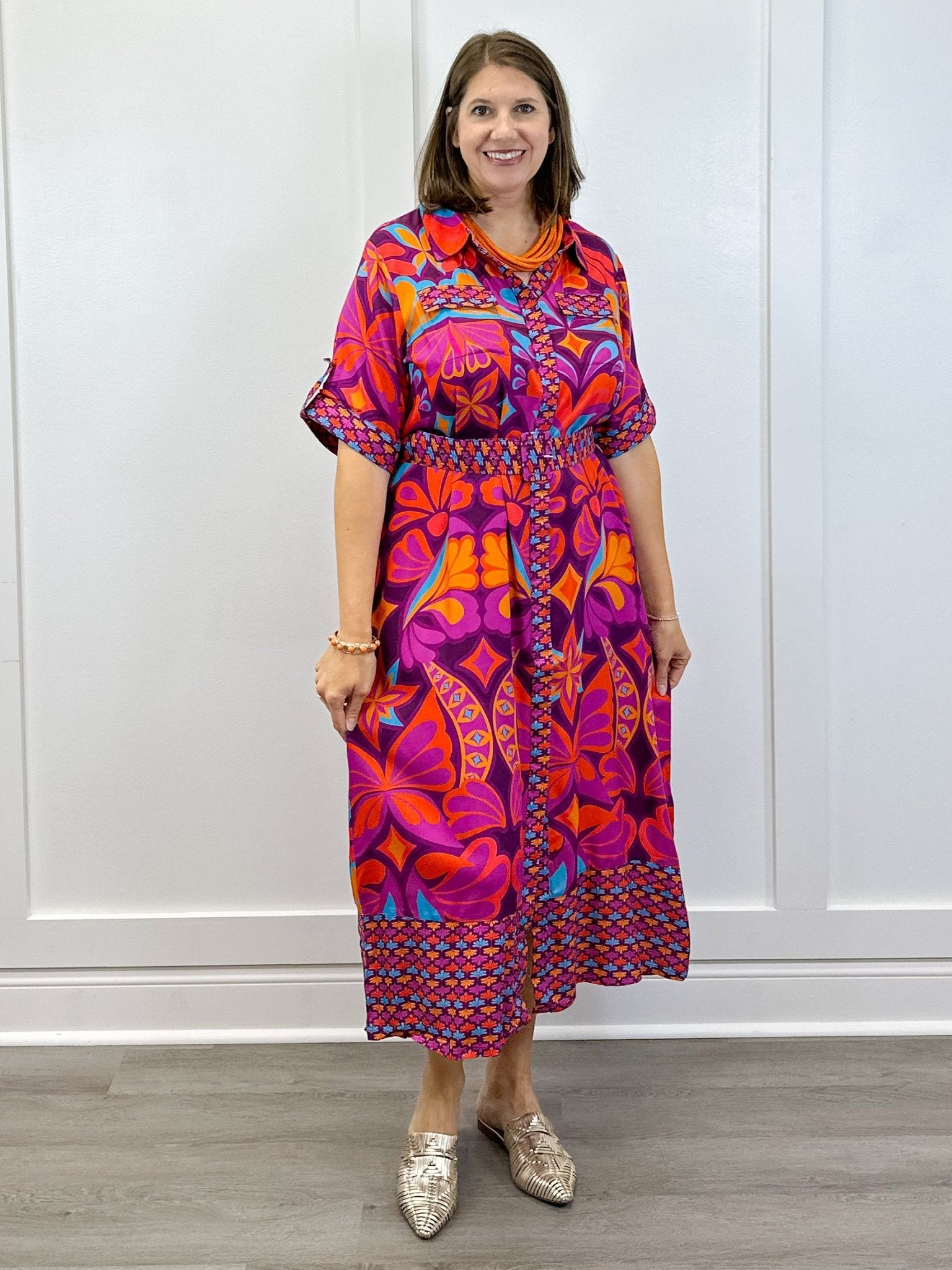 Elena Midi Dress Long Dresses Briton Court