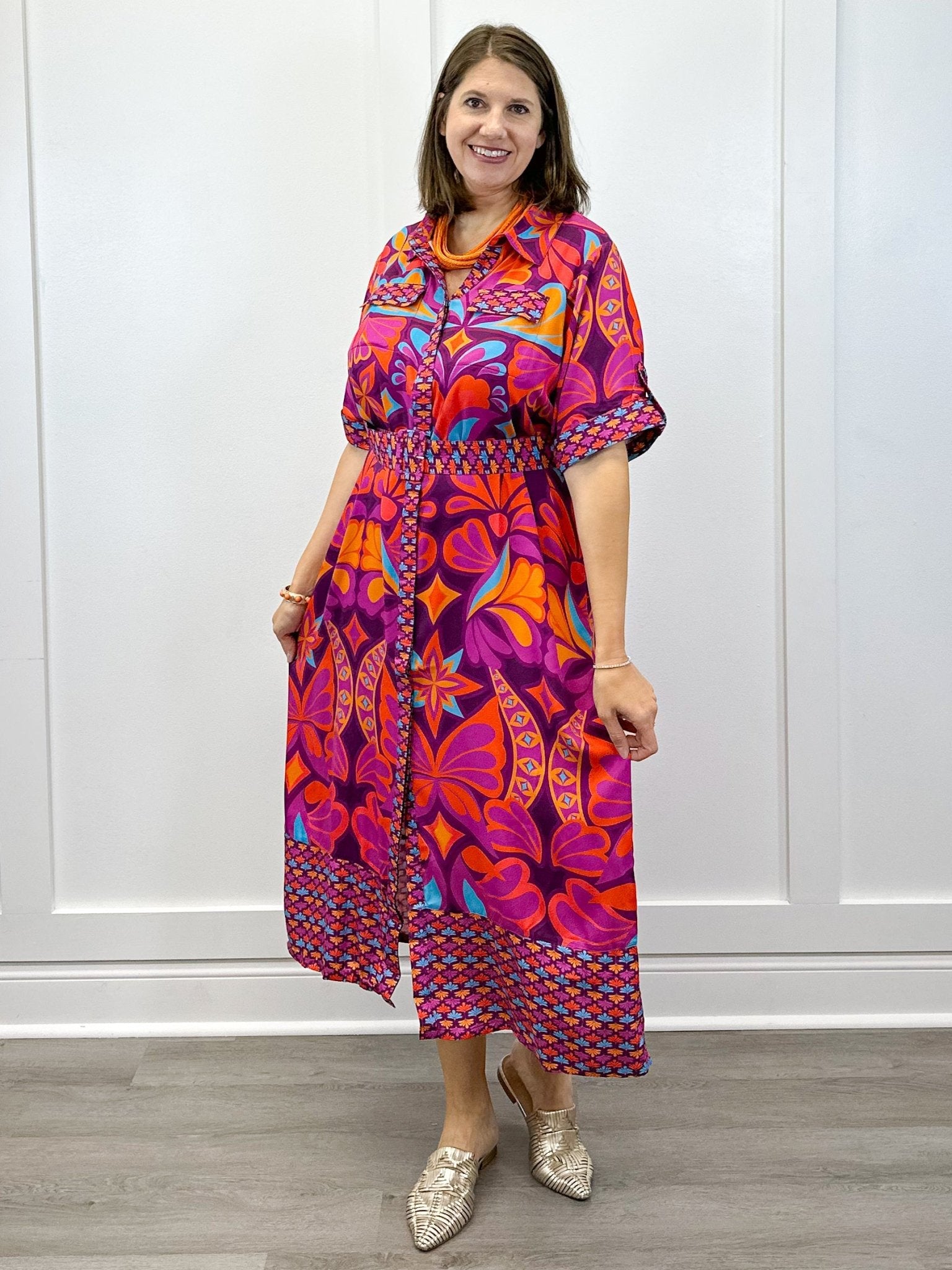 Elena Midi Dress Long Dresses Briton Court