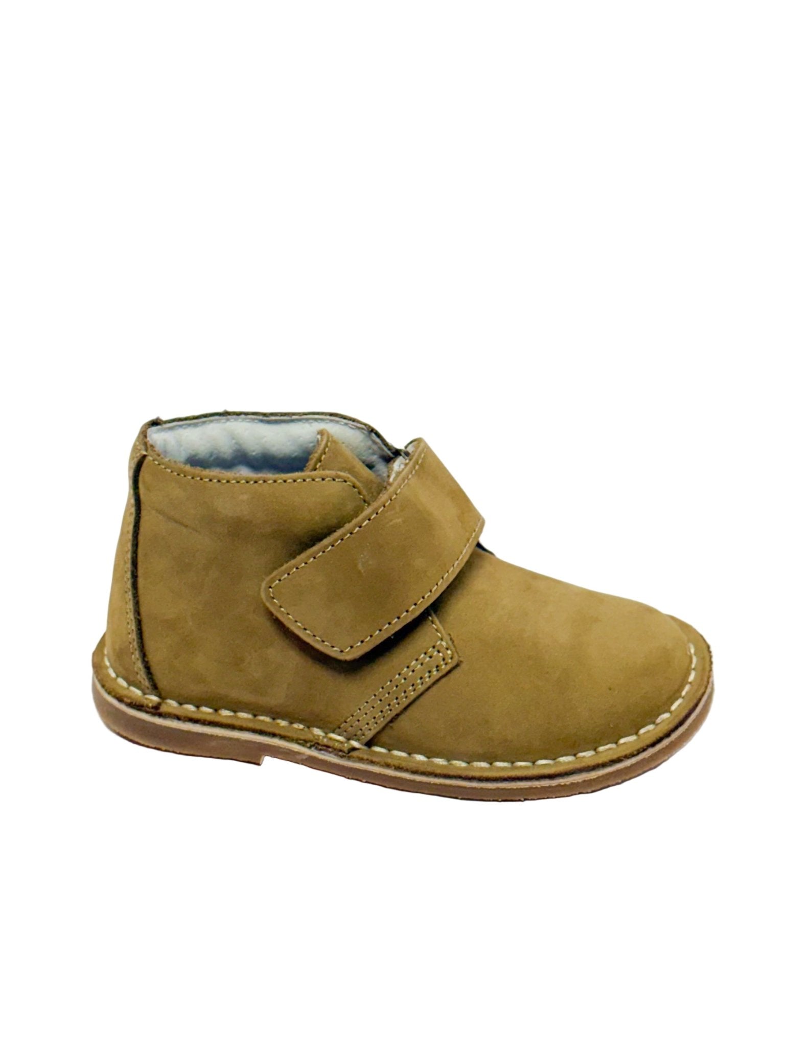 Emmett Nubuck Leather Desert Boot - Nubuck Khaki Boys Shoes L'Amour