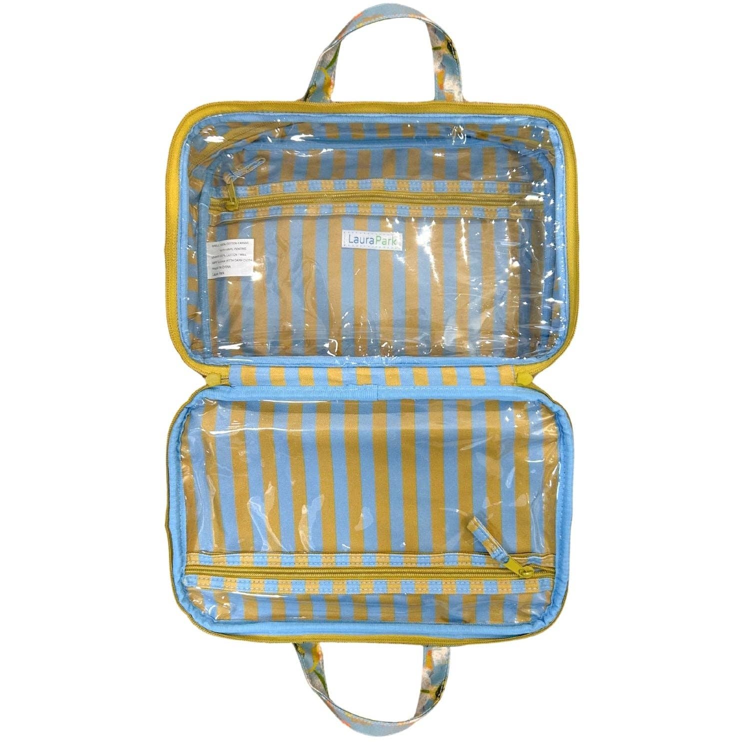English Garden Blue Travel Case: One Size Utility Bags Laura Park Designs